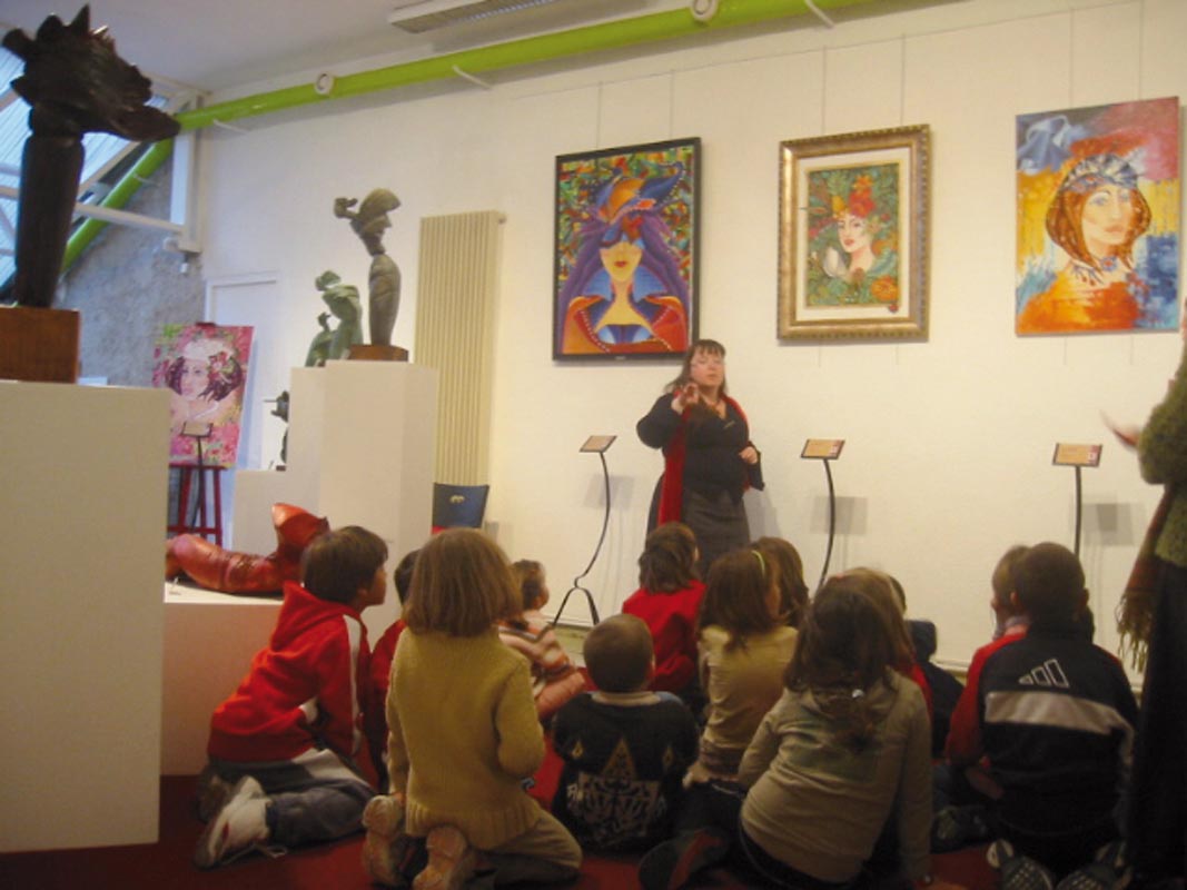 Exposition Centre d'Art Contemporain - ESCALADE ARTITIQUE - SALON CRISTAL - Anne et Catherine PANCALDI avec les visites des scolaires de Briançon et de la Communauté de Communes du Briançonnais 