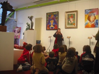  Exposition Centre d'Art Contemporain - ESCALADE ARTITIQUE - SALON CRISTAL - Anne et Catherine PANCALDI avec les visites des scolaires de Briançon et de la Communauté de Communes du Briançonnais 