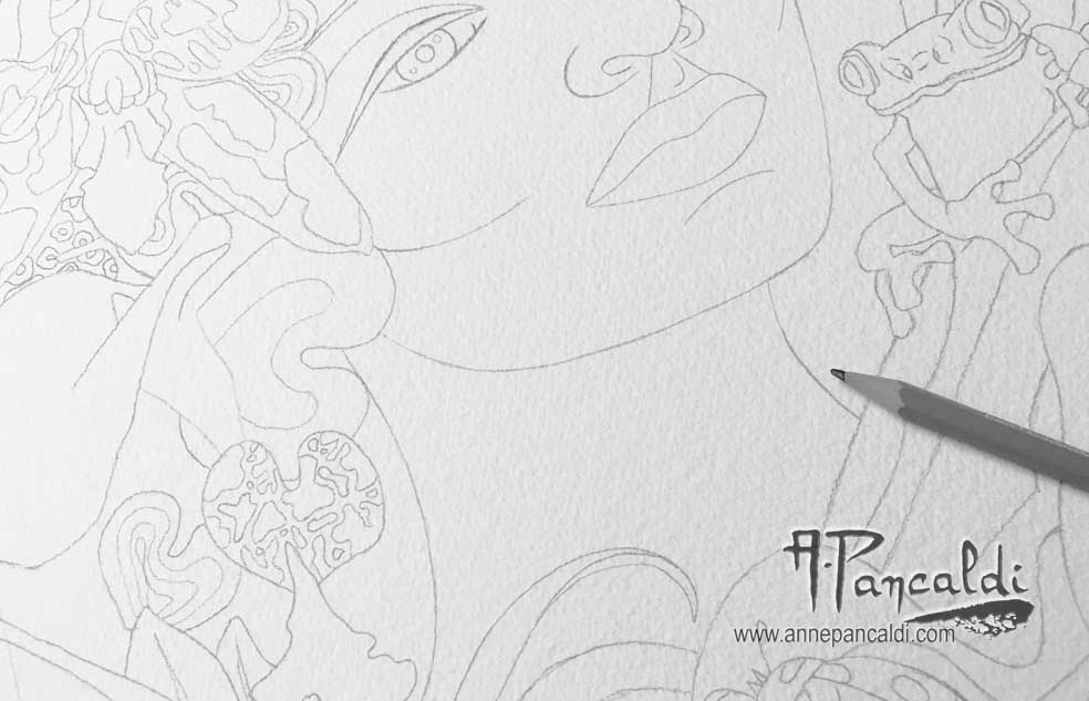  Série Naturella - dessin - aquarelle sur papier arches 