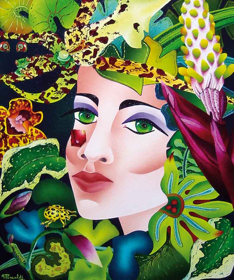 VENUSIA - huile sur toile   VENUSIA - huile sur toile