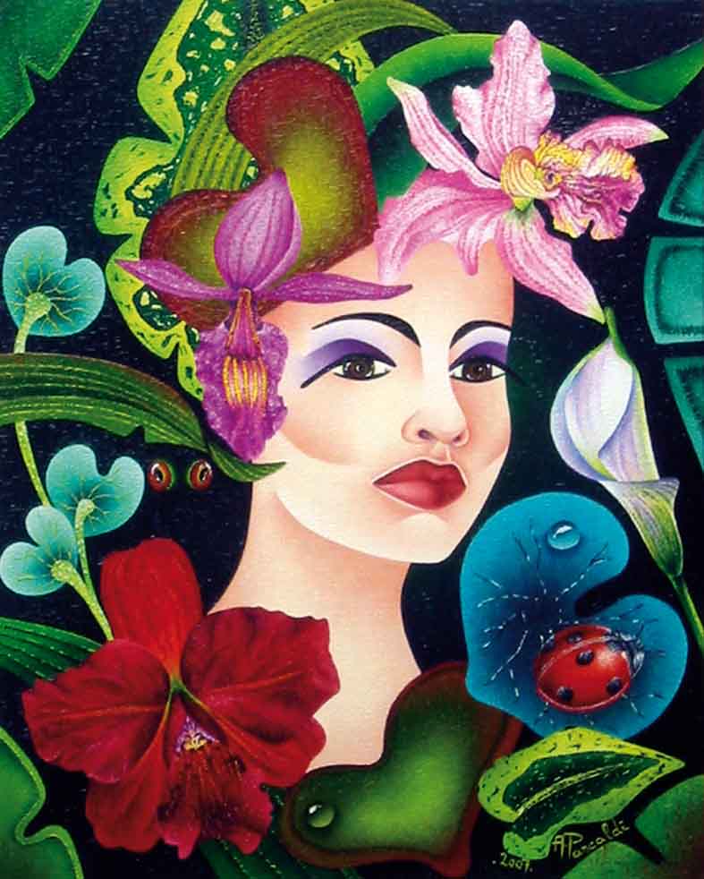 LUCILA - huile sur toile   LUCILA - huile sur toile