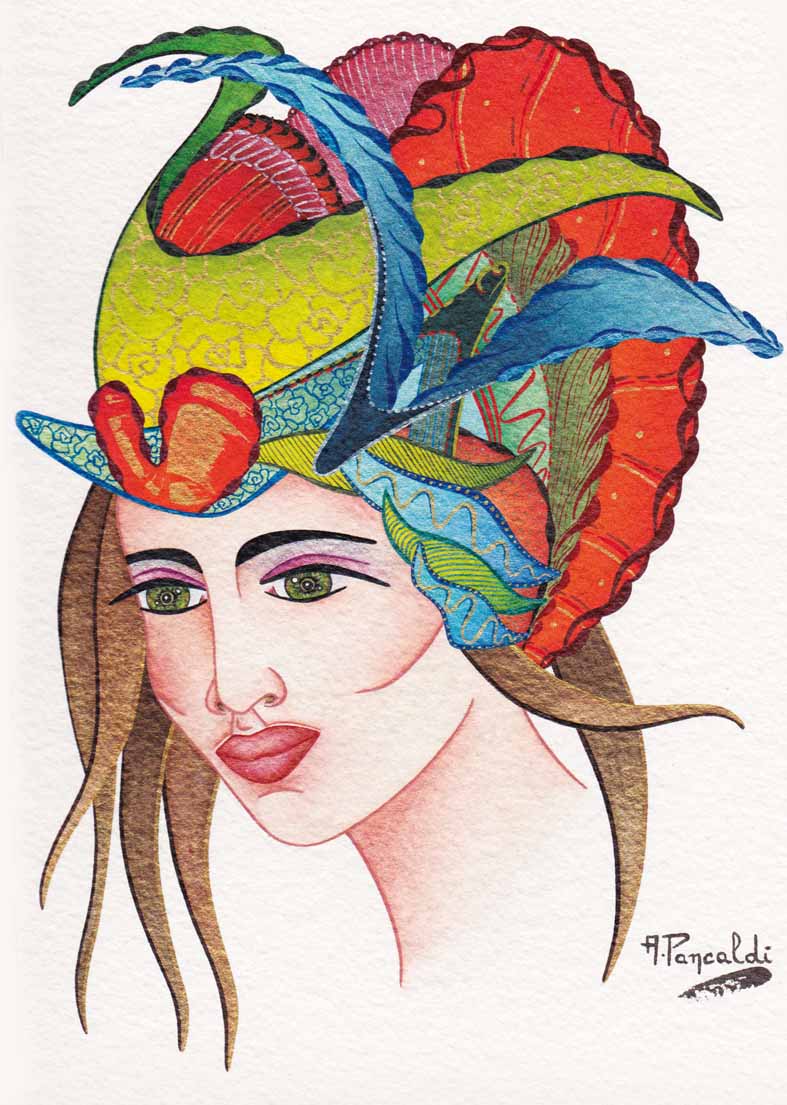 MONIKA - Aquarelle sur papier    MONIKA - Aquarelle sur papier
