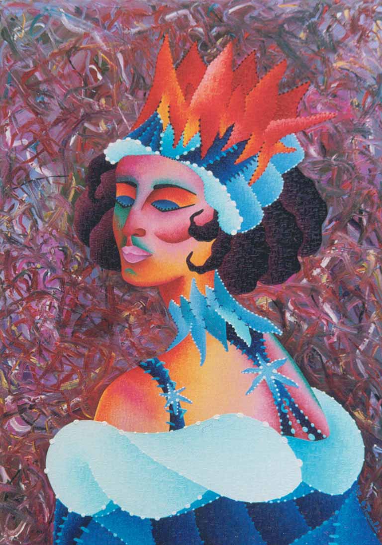 URMILA - huile sur toile   URMILA - huile sur toile