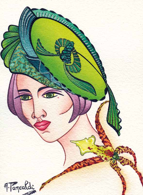 PAULINA - Aquarelle sur papier    PAULINA - Aquarelle sur papier