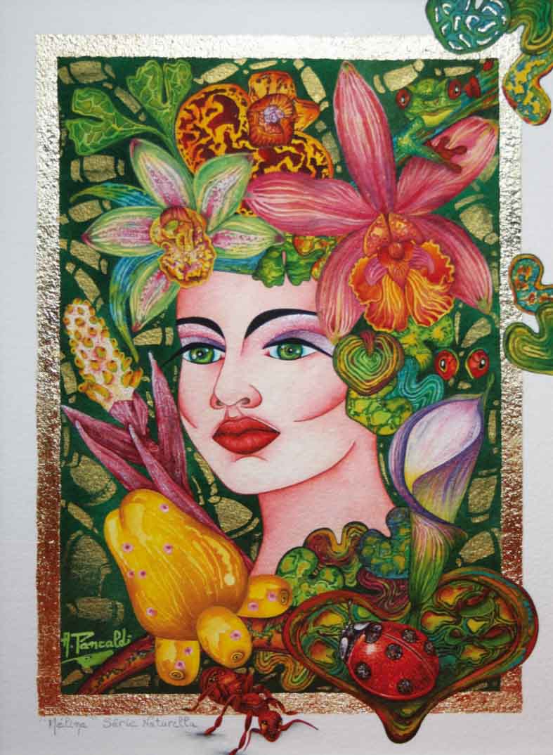 MELINA - aquarelle sur papier arches    MELINA - aquarelle sur papier arches