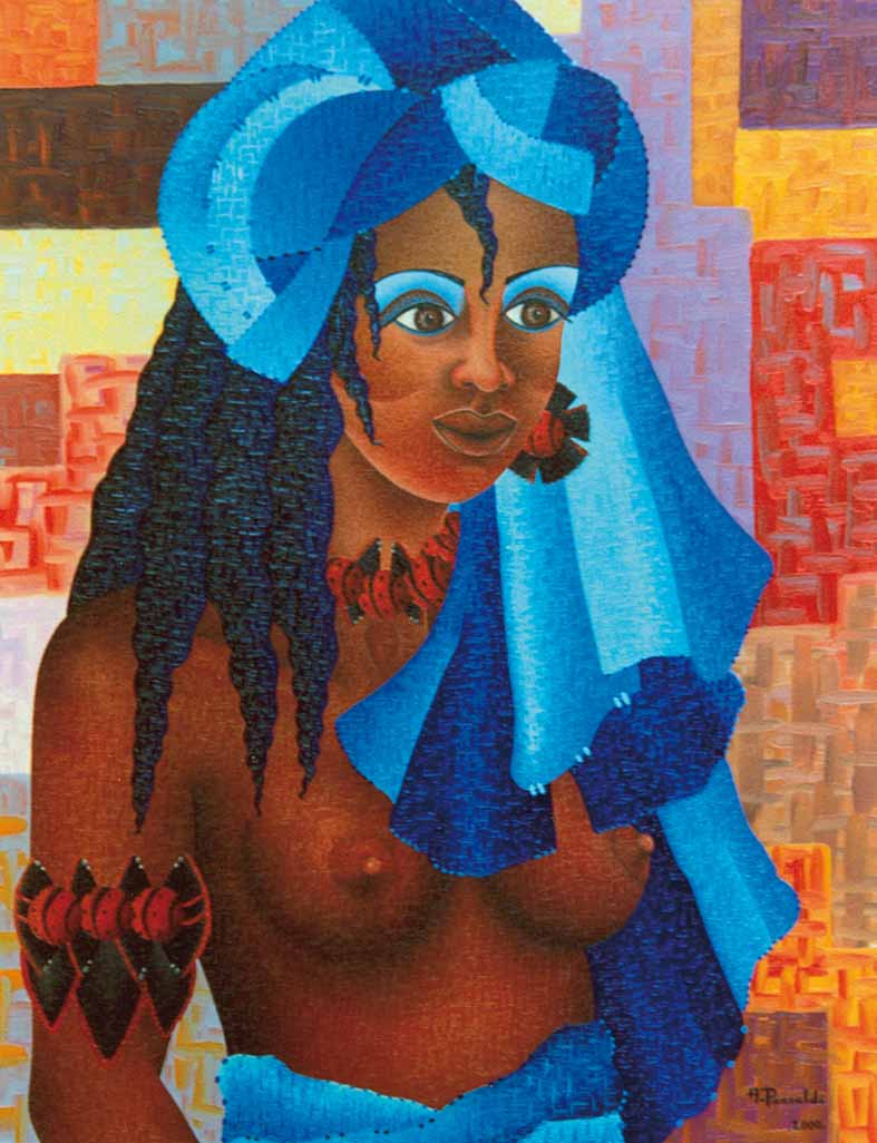 ANNOUSSUYA - huile sur toile   ANNOUSSUYA - huile sur toile